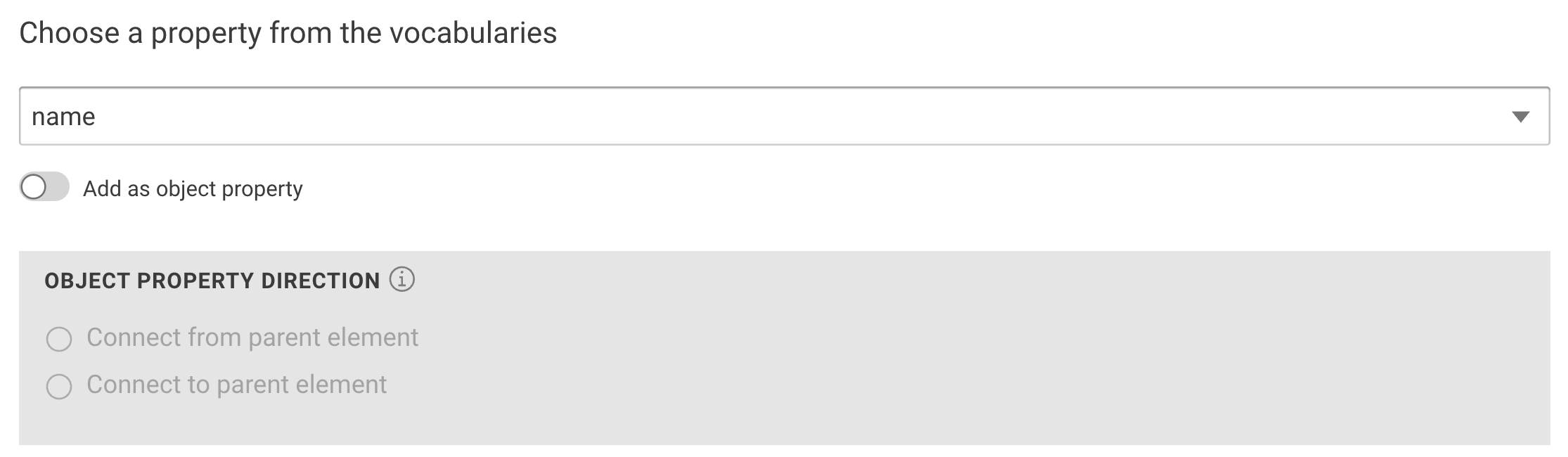 Adding a property from your vocabulary