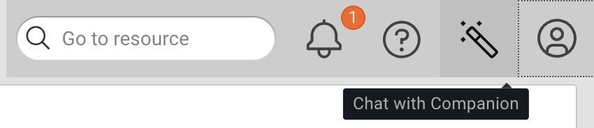 Companion Menu Button