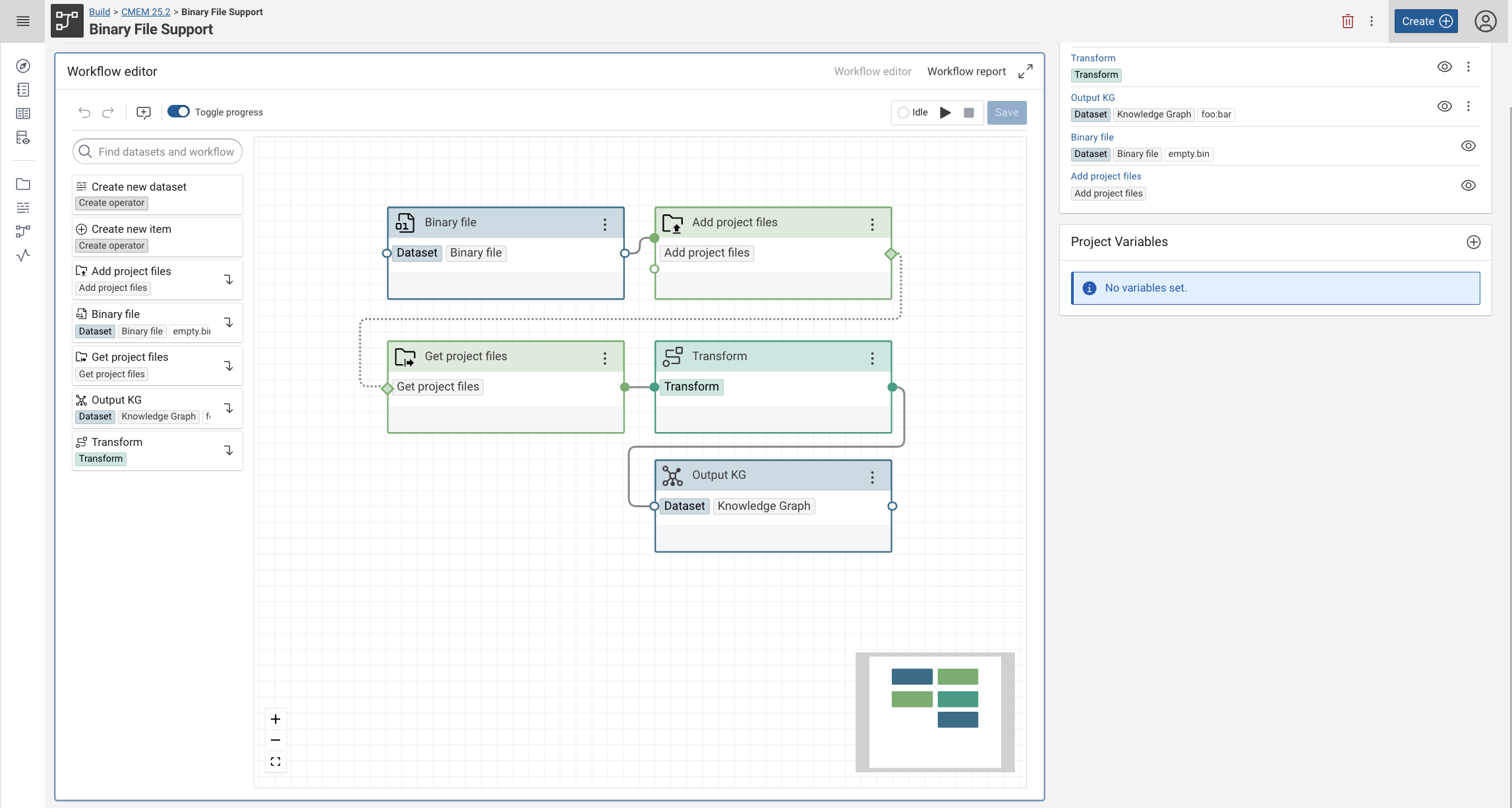 25.2: Build - Binary Files and Dataset Workflow Operators