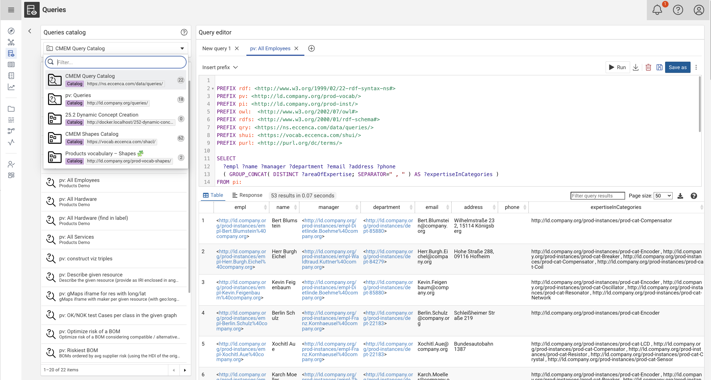 25.2: Explore - Multi-Graph Query Management